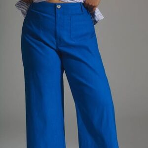 The Colette Cropped Wide-Leg Pants by Maeve